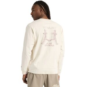 NEW BALANCE Beige Graphic Tee Long Sleeve Limited Edition